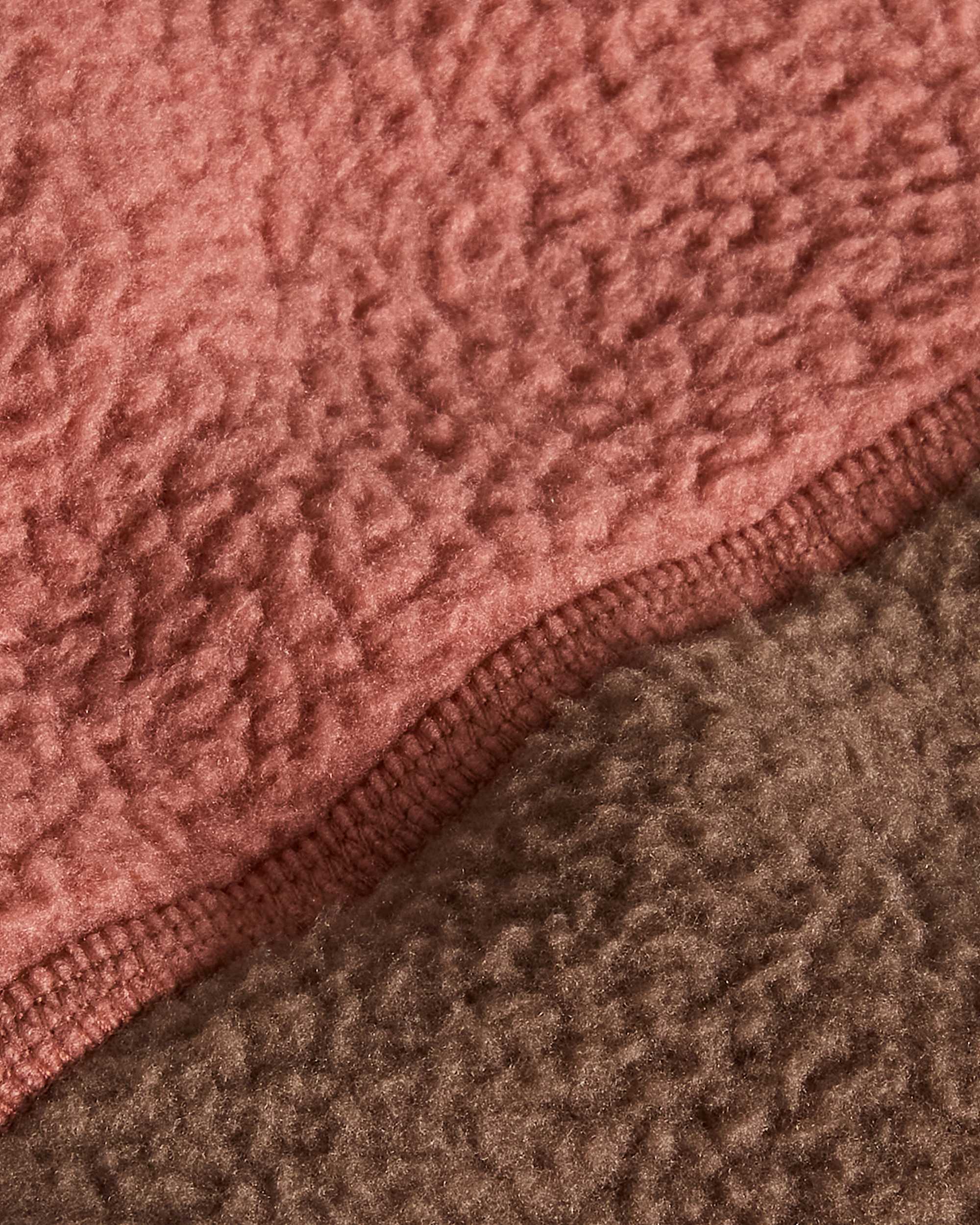 Yumiori Fleecejacke mit 1/4-langem RV für Herren – Smokey Brown-Copper Silt