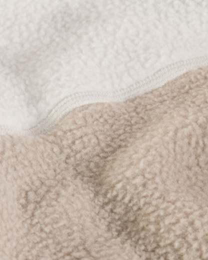Yumiori Fleecejacke mit 1/4-langem RV für Herren – Stone Slab-Cumulus Cloud