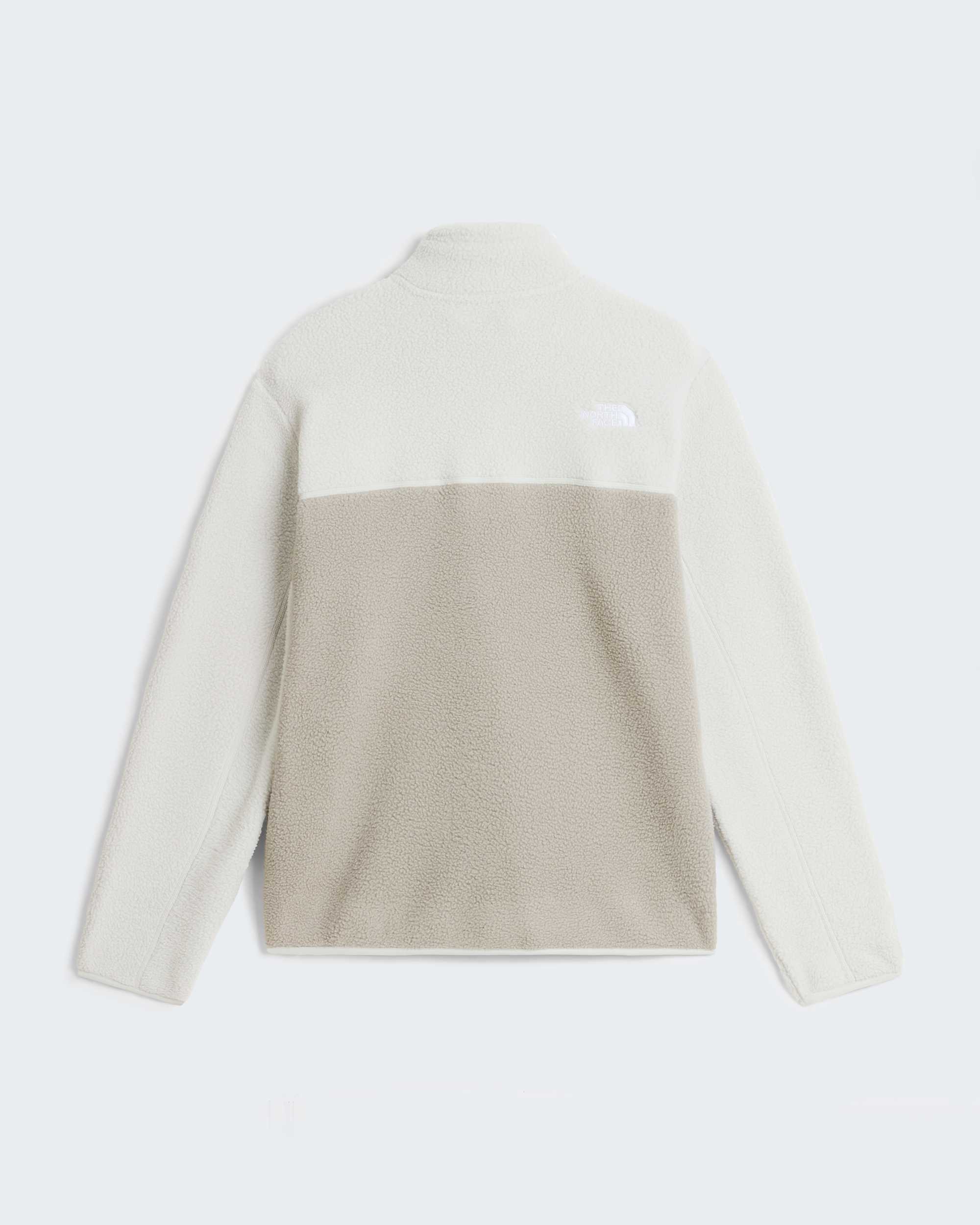 Yumiori Fleecejacke mit 1/4-langem RV für Herren – Stone Slab-Cumulus Cloud