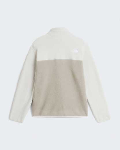 Yumiori Fleecejacke mit 1/4-langem RV für Herren – Stone Slab-Cumulus Cloud
