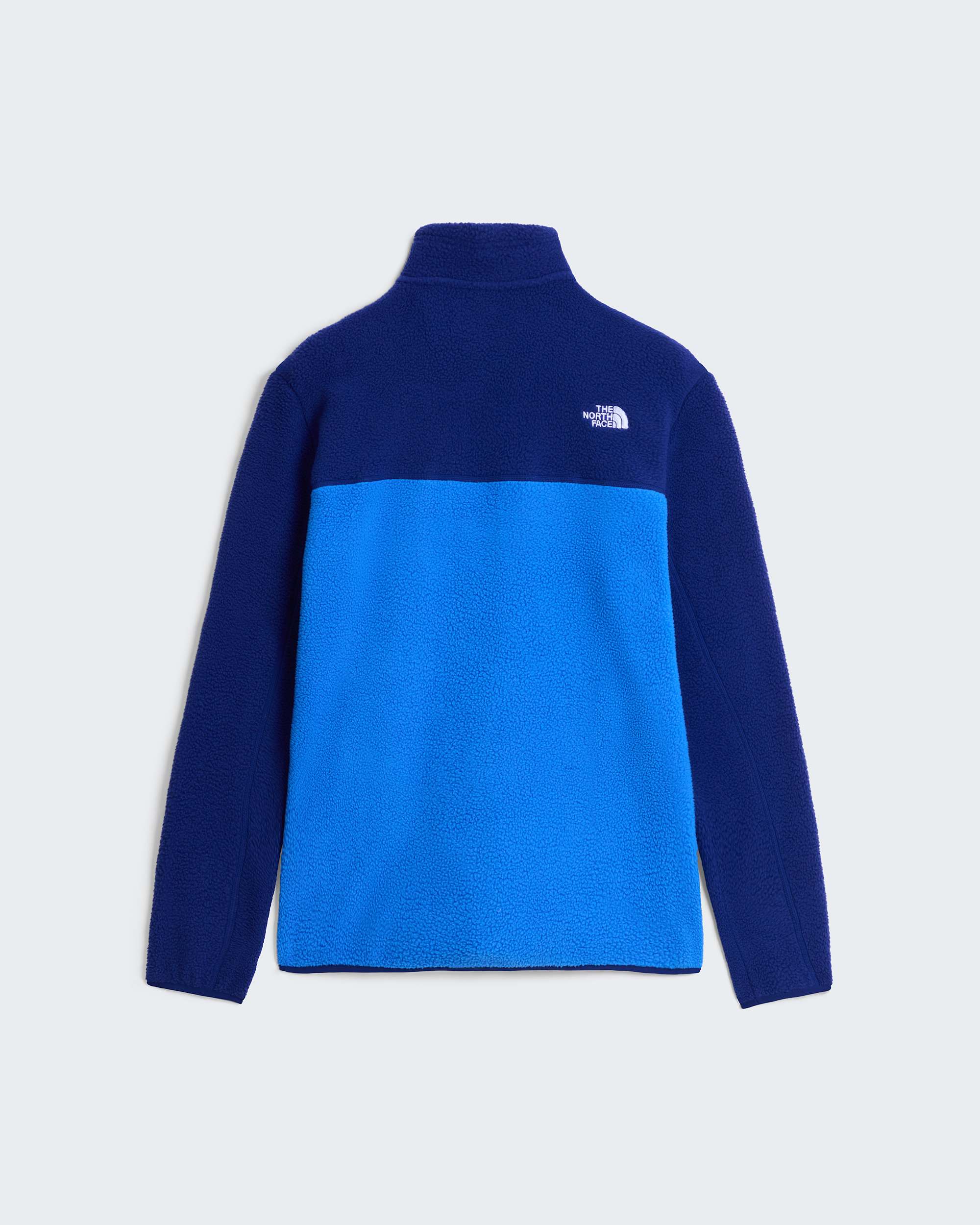Yumiori Fleecejacke mit durchgehendem RV für Herren – Active Blue-Bold Blue