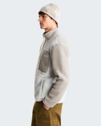 Yumiori Fleecejacke mit durchgehendem RV für Herren – Cumulus Cloud-Stone Slab