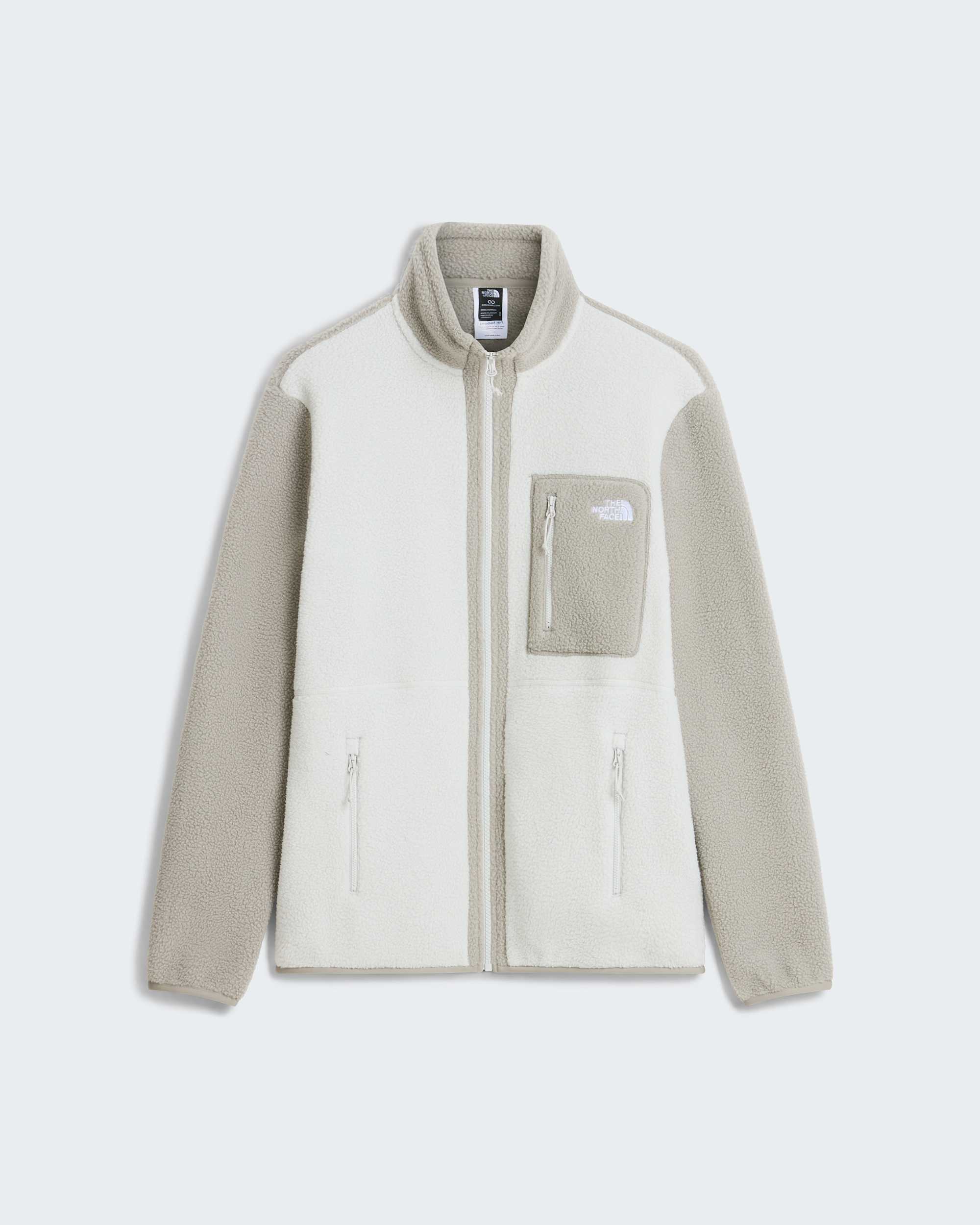 Yumiori Fleecejacke mit durchgehendem RV für Herren – Cumulus Cloud-Stone Slab