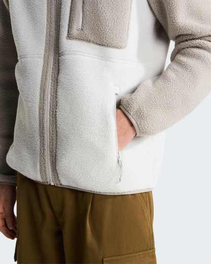 Yumiori Fleecejacke mit durchgehendem RV für Herren – Cumulus Cloud-Stone Slab