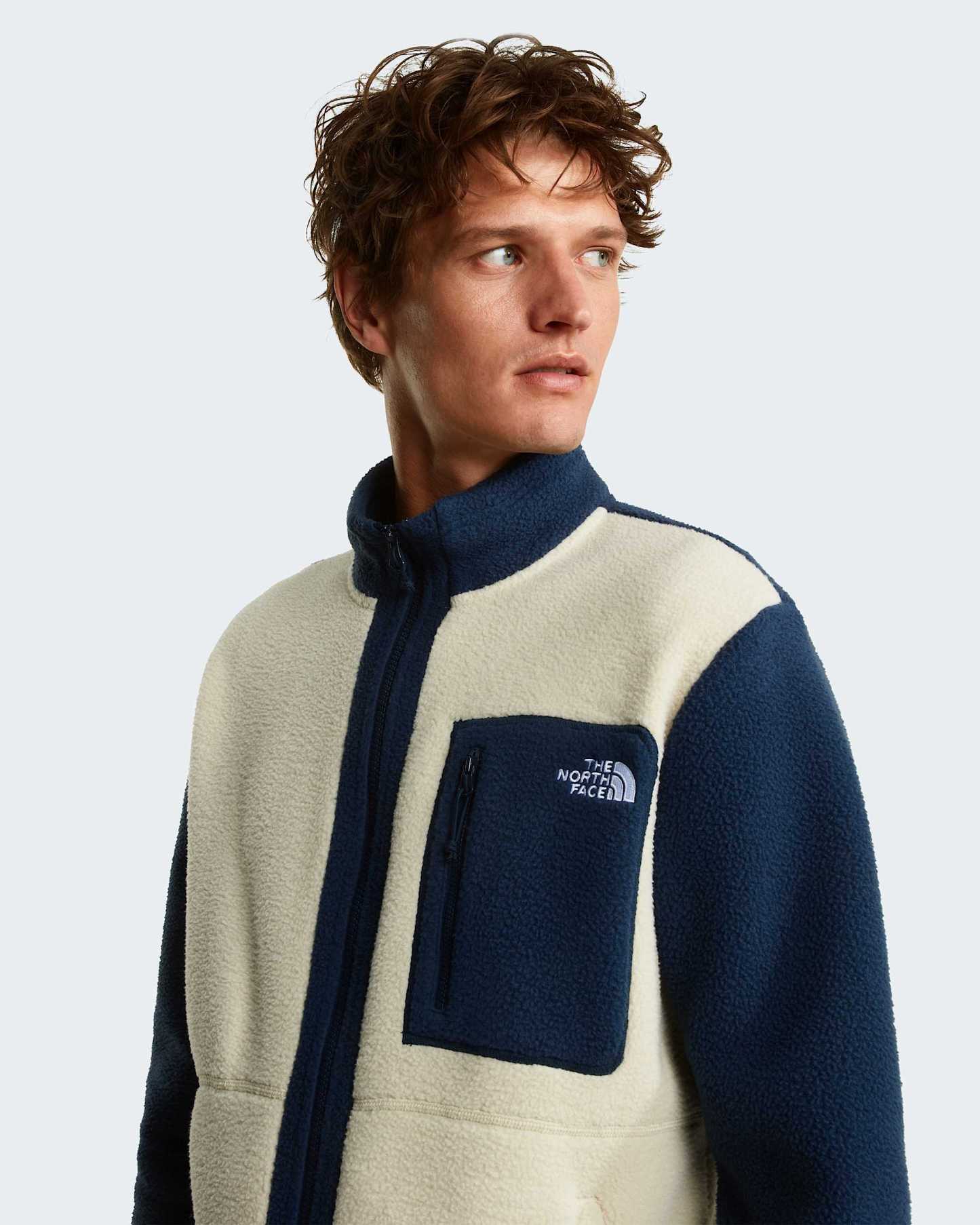 Yumiori Fleecejacke mit durchgehendem RV für Herren – Desert Stone-Summit Navy-Summit Navy