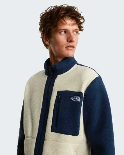 Yumiori Fleecejacke mit durchgehendem RV für Herren – Desert Stone-Summit Navy-Summit Navy