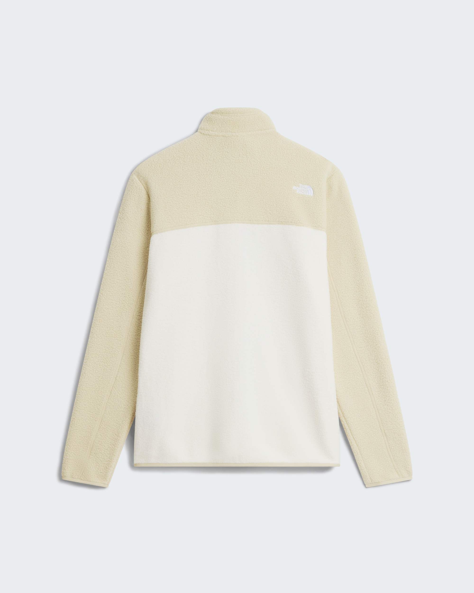 Yumiori Fleecejacke mit durchgehendem RV für Herren – White Dune-Desert Stone