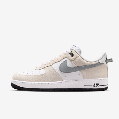 Nike Air Force 1 '07 LV8 Schuh (Herren) – Weiß/Schwarz/Cool Grey/Metallic Cool Grey