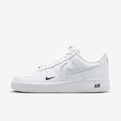 Nike Air Force 1 '07 LV8 Schuh (Herren) – Weiß/Schwarz/Reflect Silver