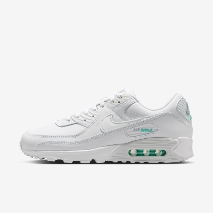 Nike Air Max 90 Schuh (Herren) – Weiß/Hyper Turquoise/Photon Dust
