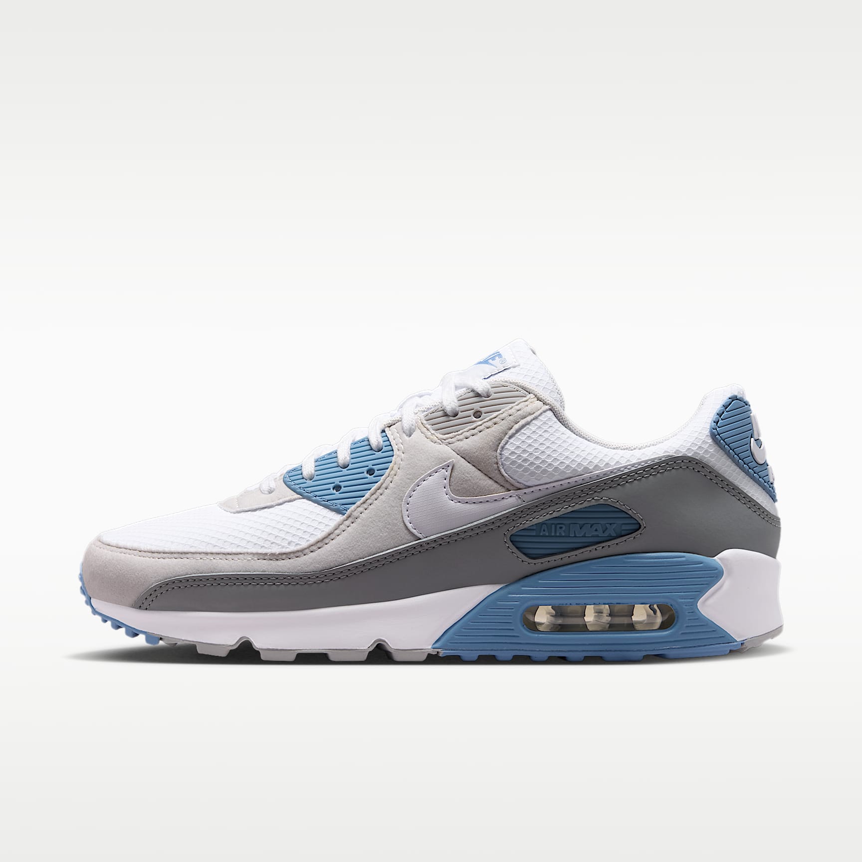 Nike Air Max 90 Schuh (Herren) – Weiß/Light Smoke Grey/Photon Dust/Weiß