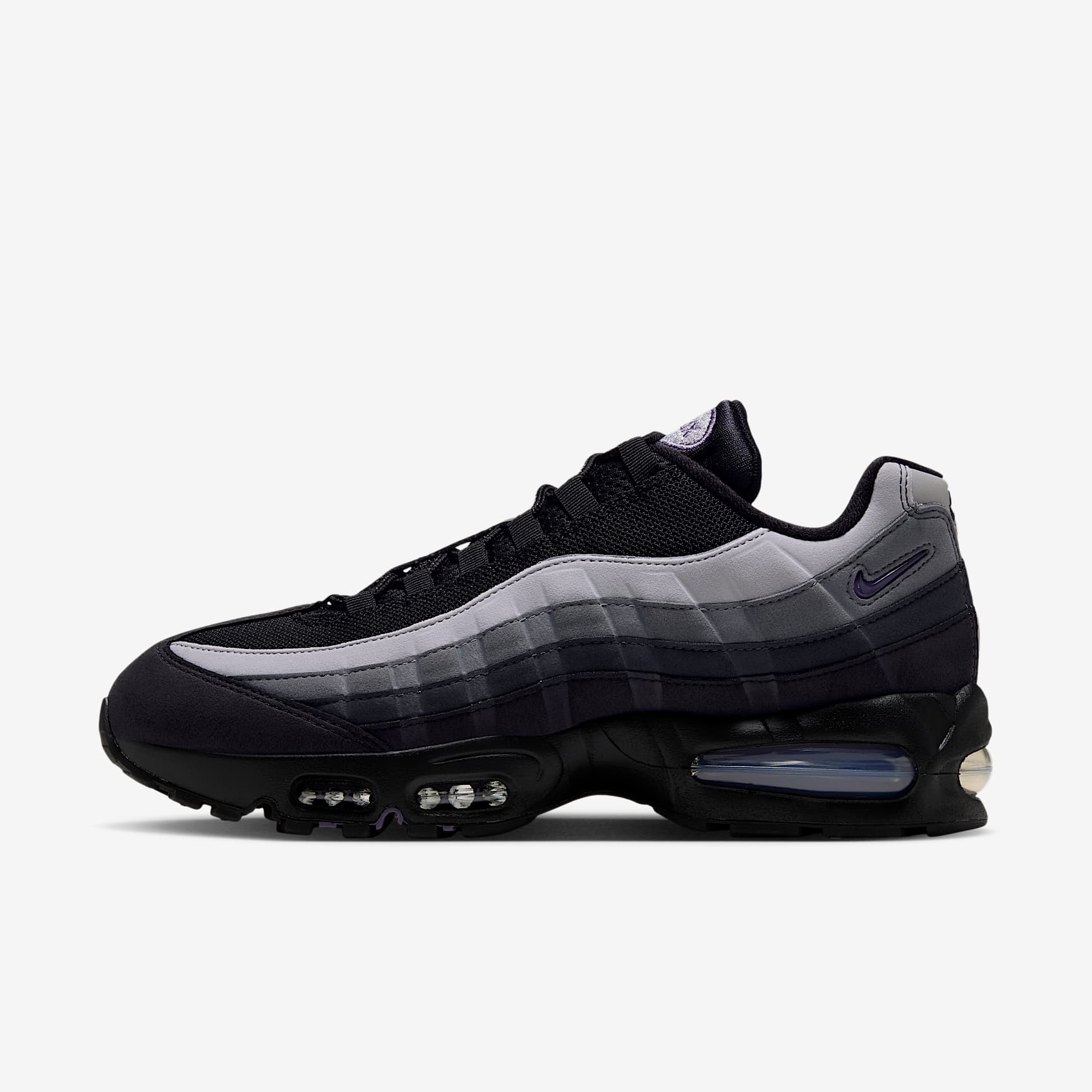 Nike Air Max 95 Big Bubble Premium Herrenschuh – Schwarz/Dark Smoke Grey/Smoke Grey/Canyon Purple