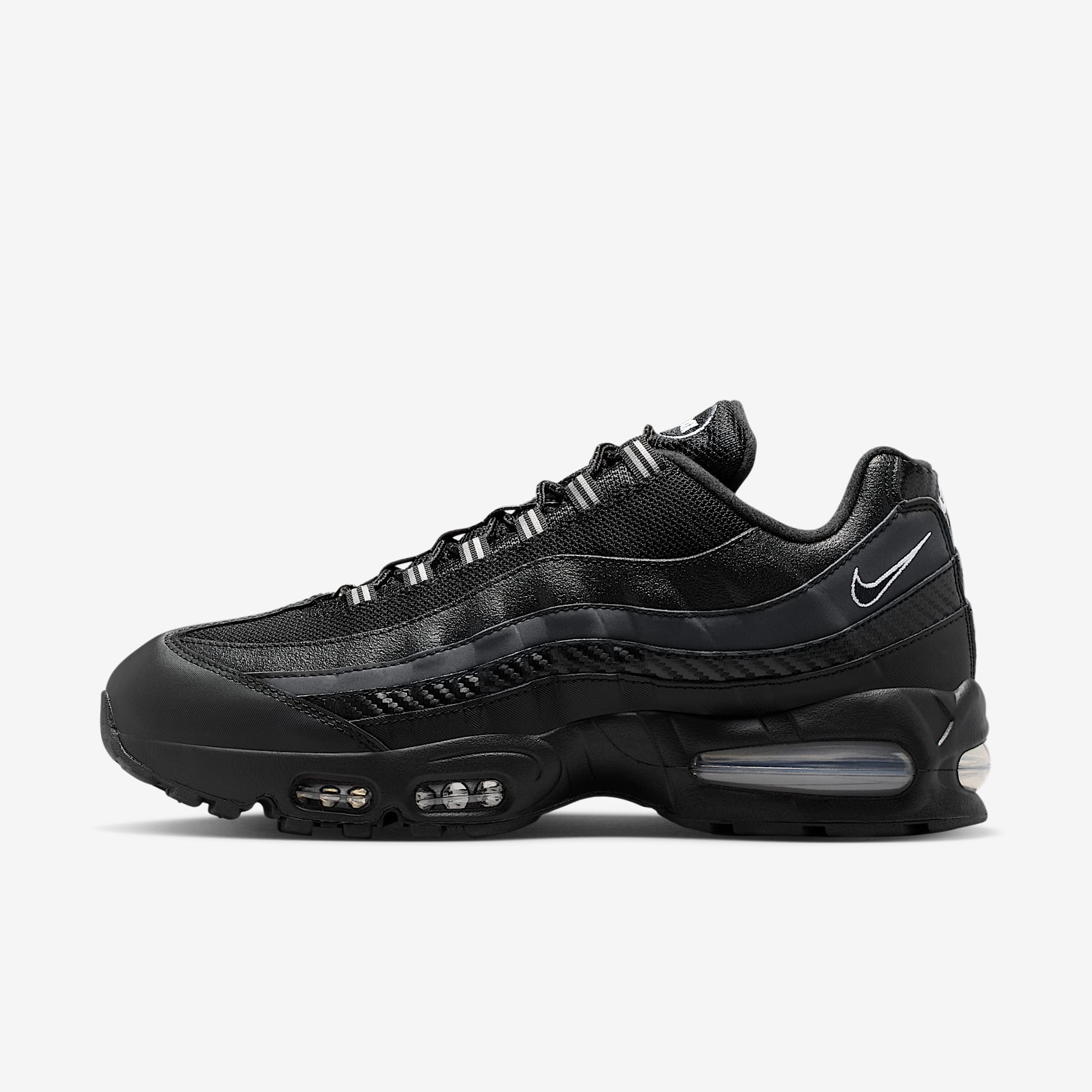 Nike Air Max 95 Big Bubble Schuh (Herren) – Schwarz/Metallic Silver/Cool Grey/Weiß