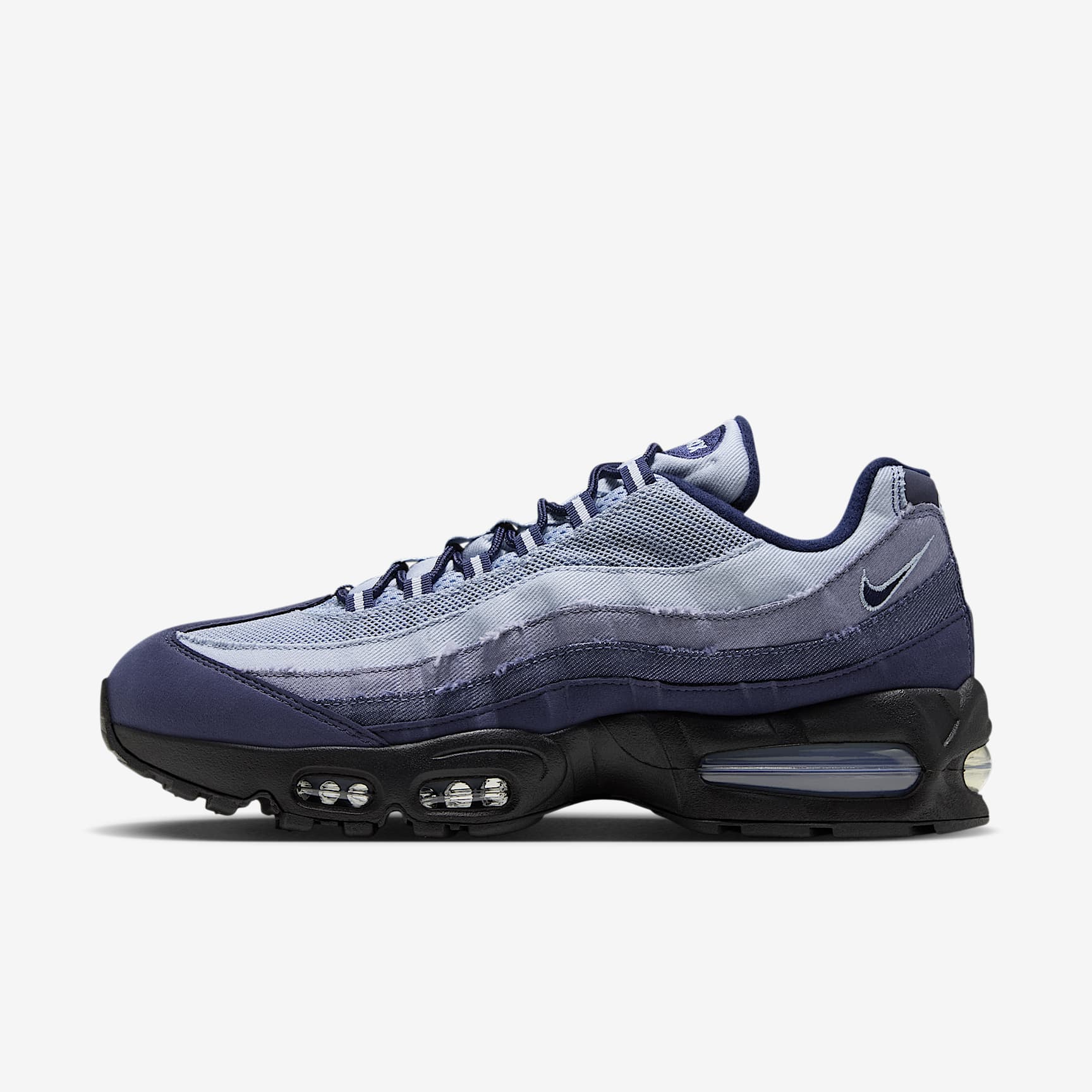 Nike Air Max 95 Big Bubble Schuh (Herren) – Ashen Slate/Midnight Navy/Light Armory Blue/Light Armory Blue