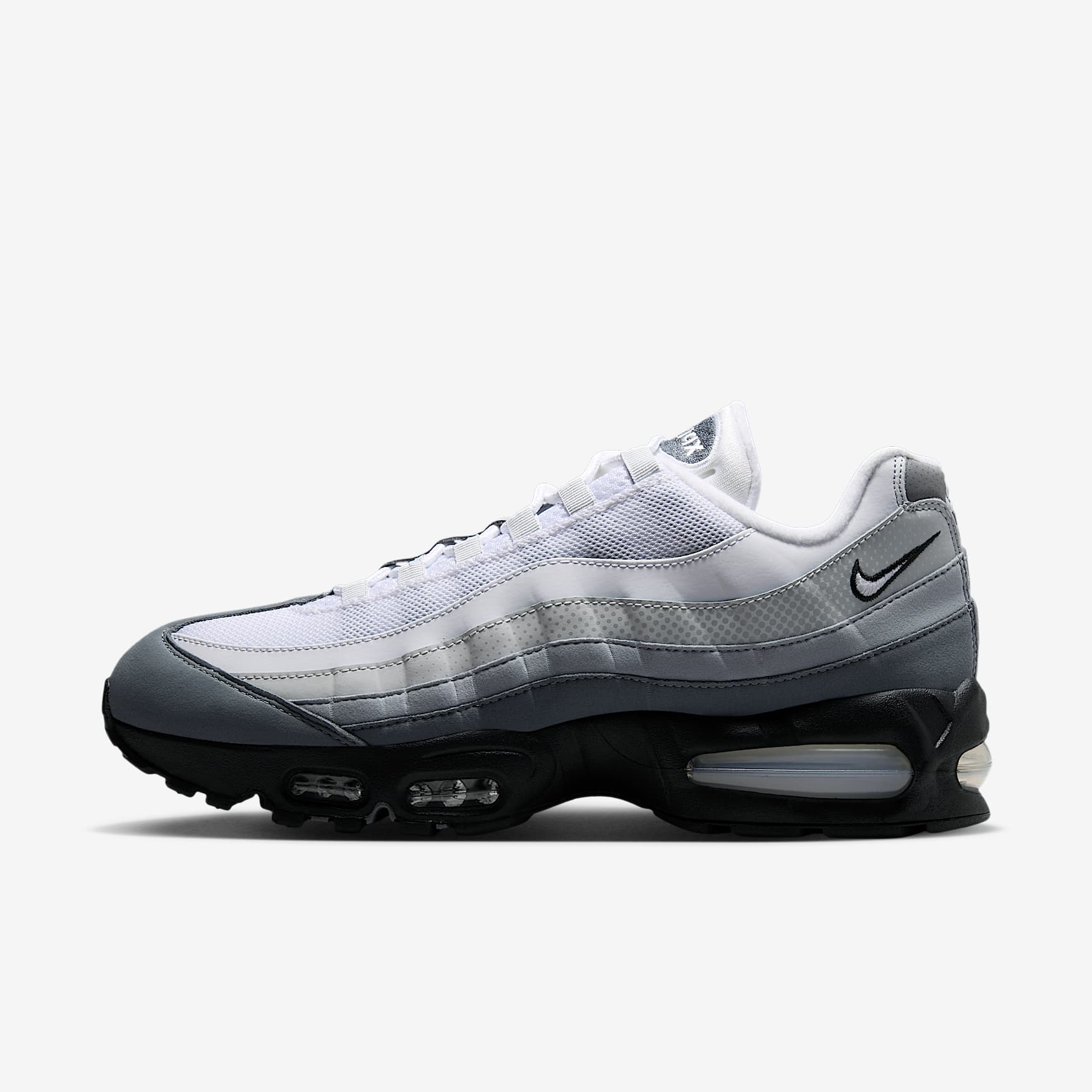 Nike Air Max 95 Big Bubble Schuh (Herren) – Schwarz/Pure Platinum/Wolf Grey/Weiß