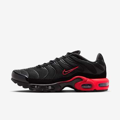 Nike Air Max Plus Schuh (Herren) – Schwarz/Bright Crimson/Schwarz/Schwarz