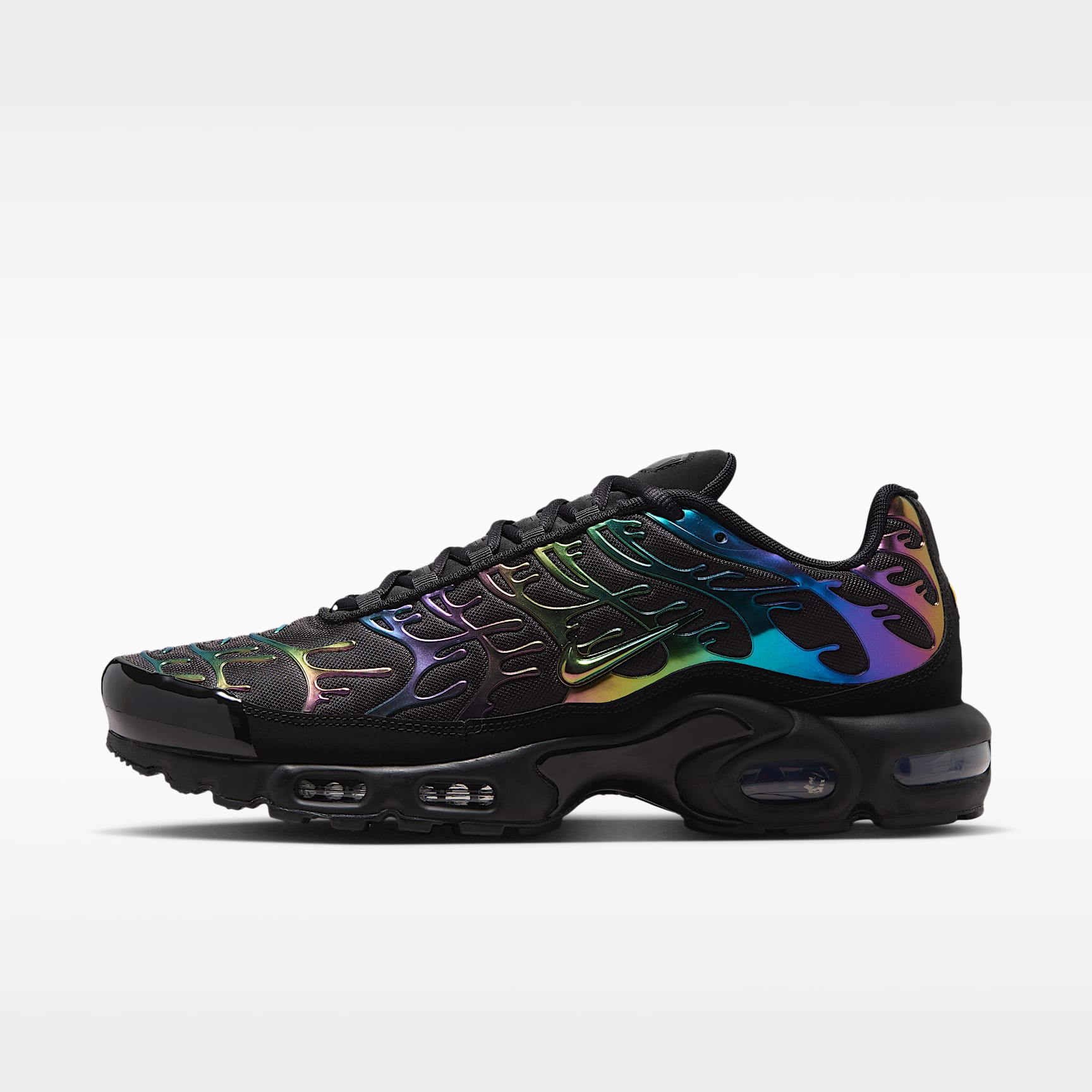 Nike Air Max Plus Premium Schuh (Herren) – Schwarz/Multi-Color/Anthracite/Schwarz