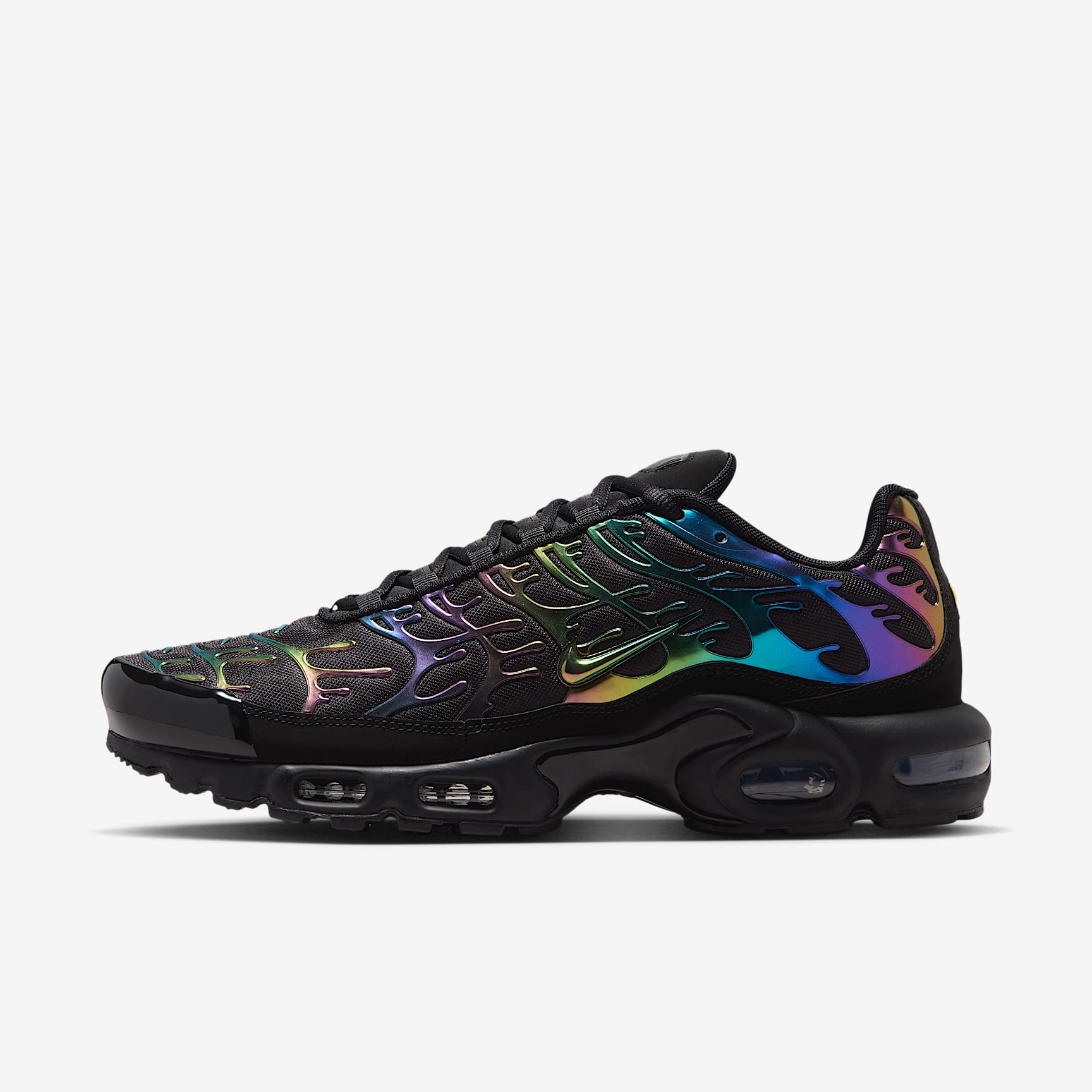 Nike Air Max Plus Premium Schuh (Herren) – Schwarz/Multi-Color/Anthracite/Schwarz