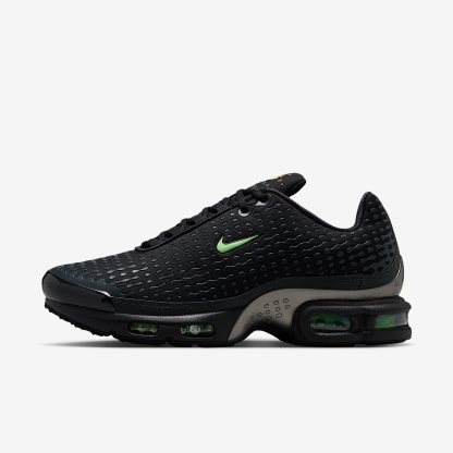 Nike Air Max Plus VII Schuh (Herren) – Schwarz/Dark Smoke Grey/Metallic Pewter/Illusion Green