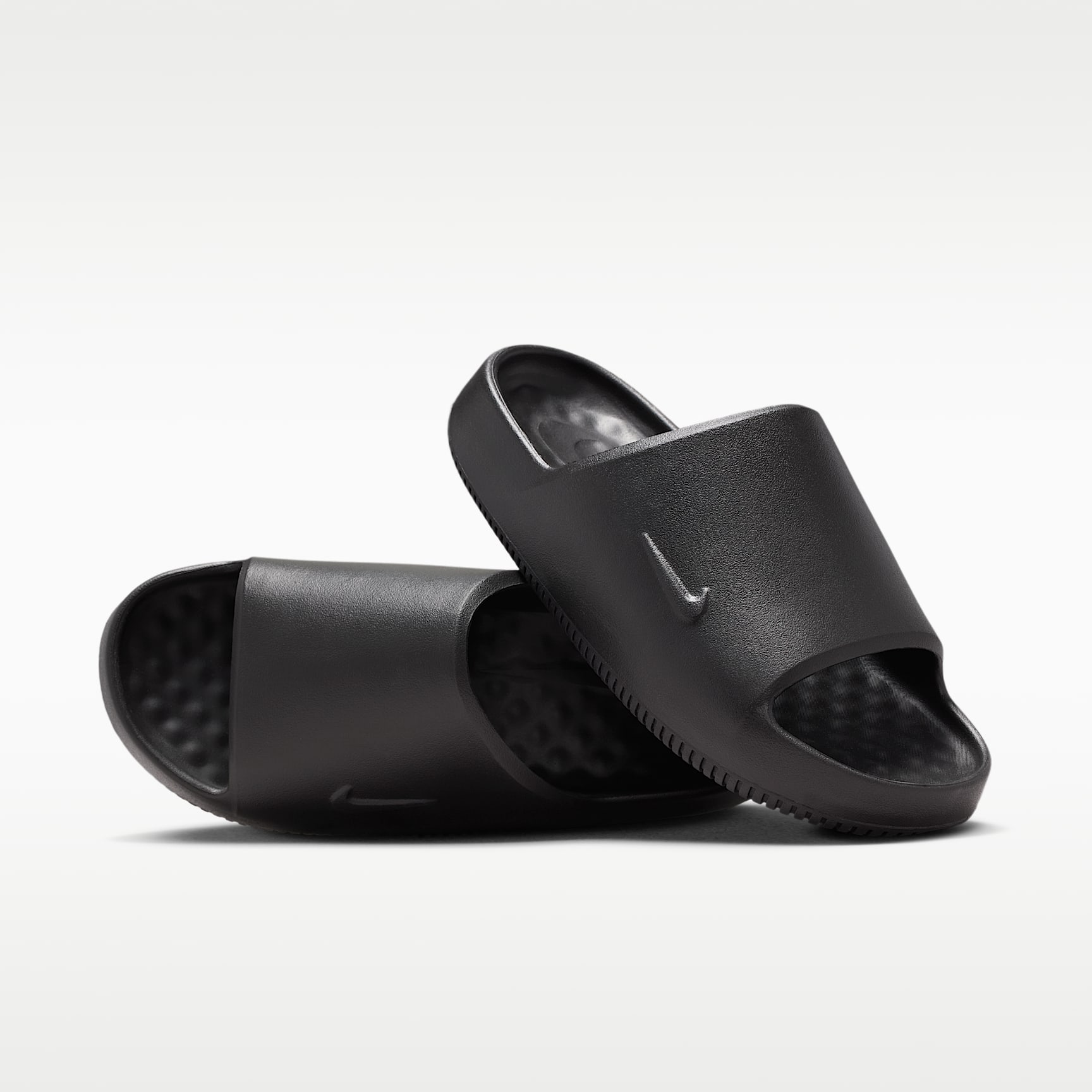 Nike Calm 2.0 Slides (Herren) – Schwarz/Schwarz/Schwarz