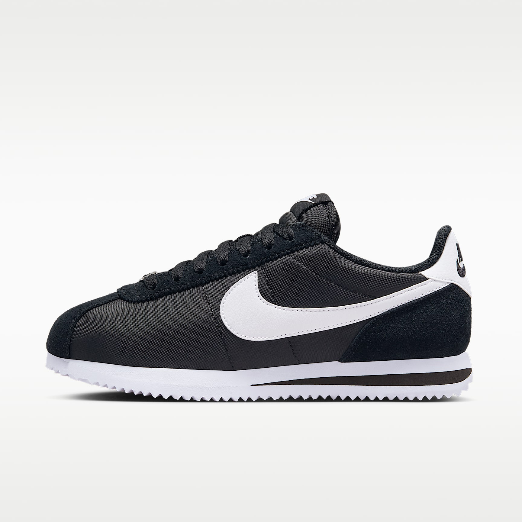Nike Cortez Textile Schuh (Damen) – Schwarz/Weiß
