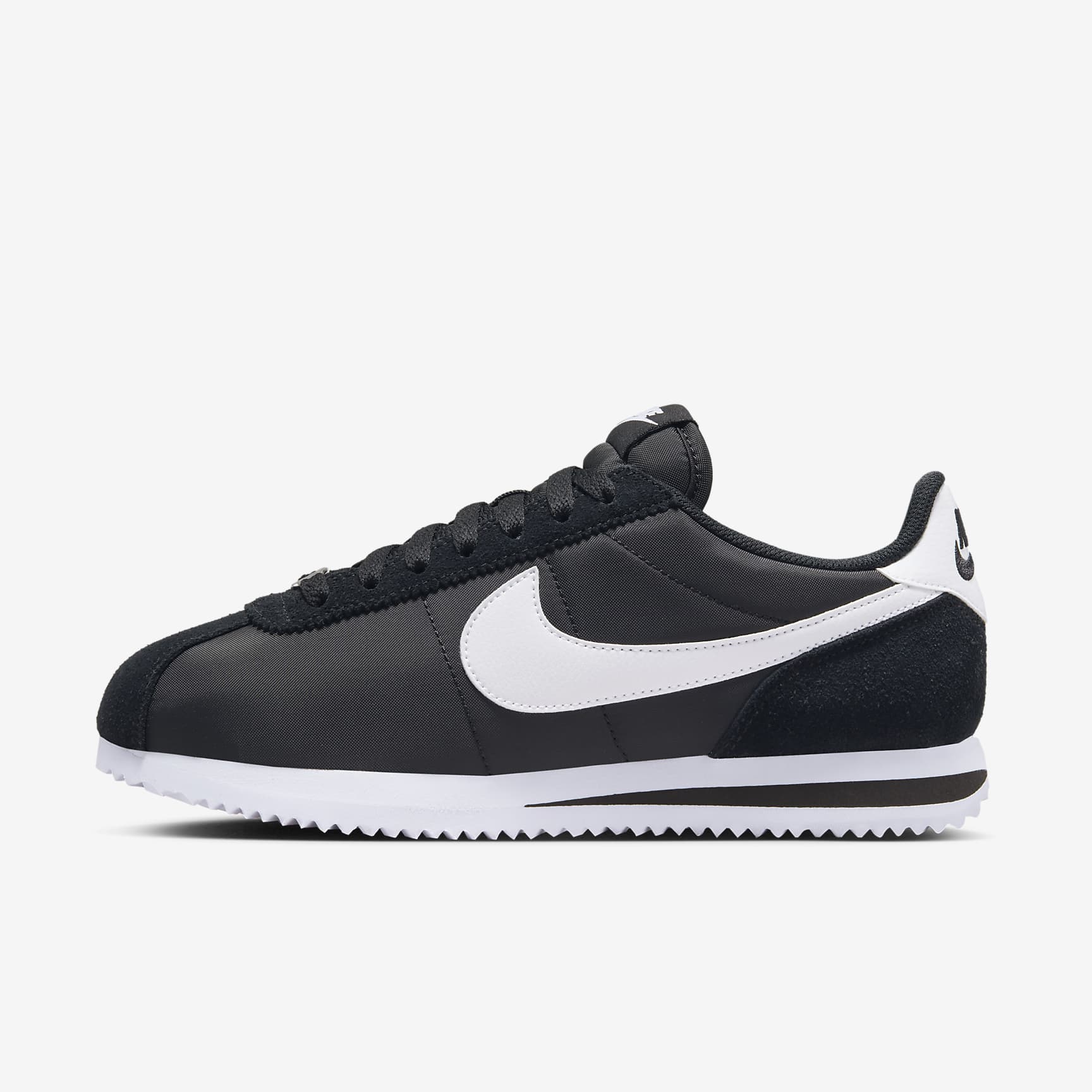 Nike Cortez Textile Schuh (Damen) – Schwarz/Weiß