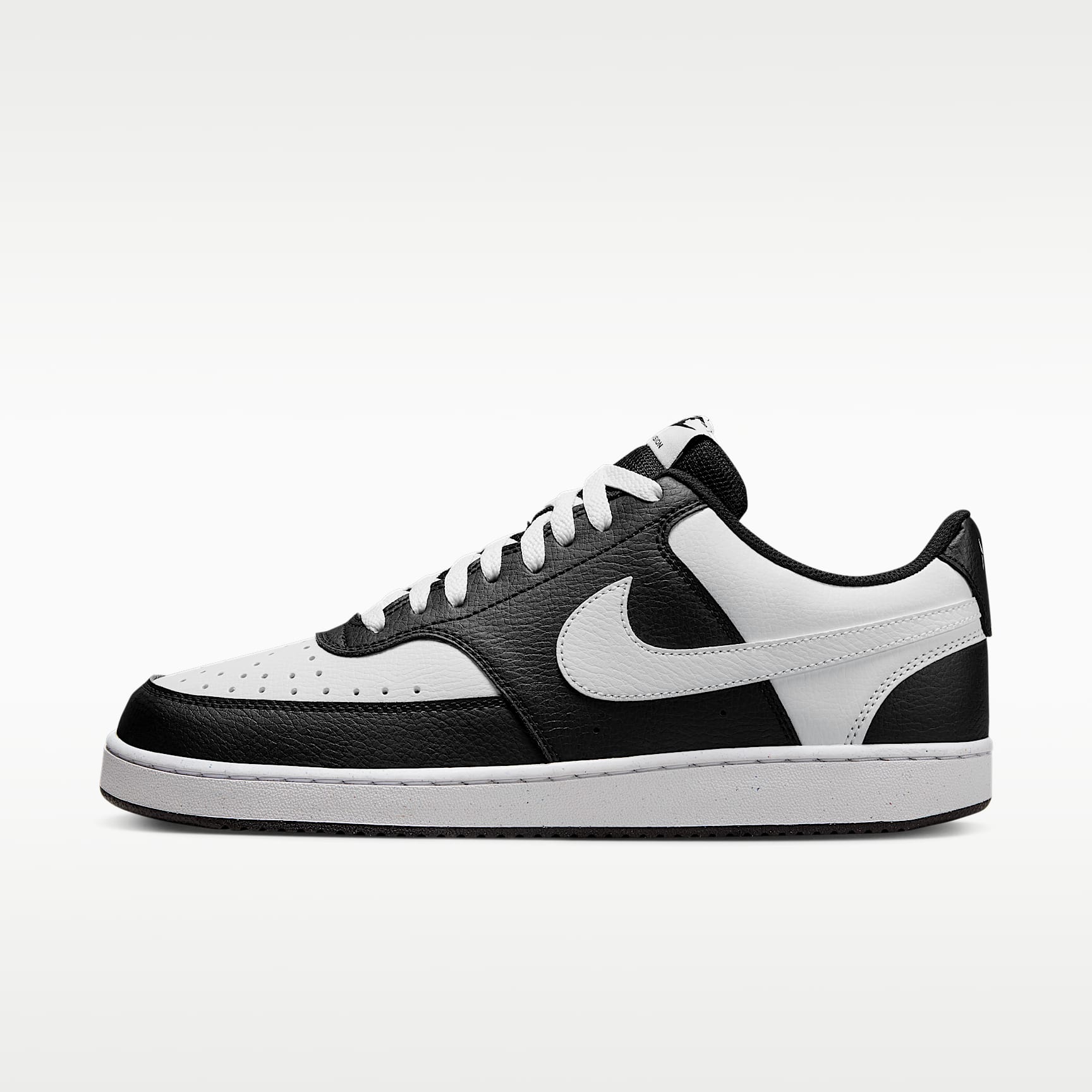 Nike Court Vision Low Herrenschuh – Schwarz/Weiß