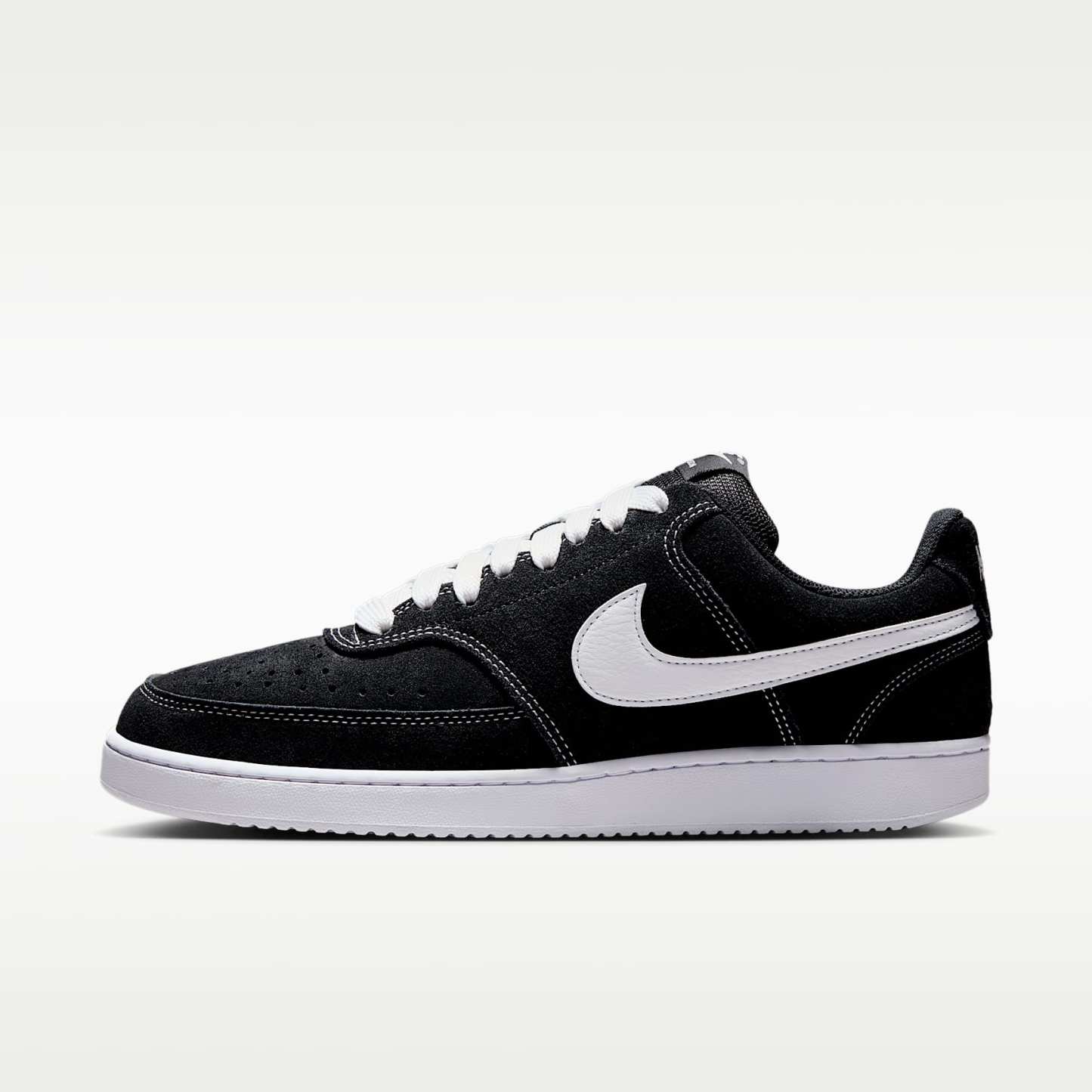 Nike Court Vision Low FL Schuh (Herren) – Schwarz/Weiß
