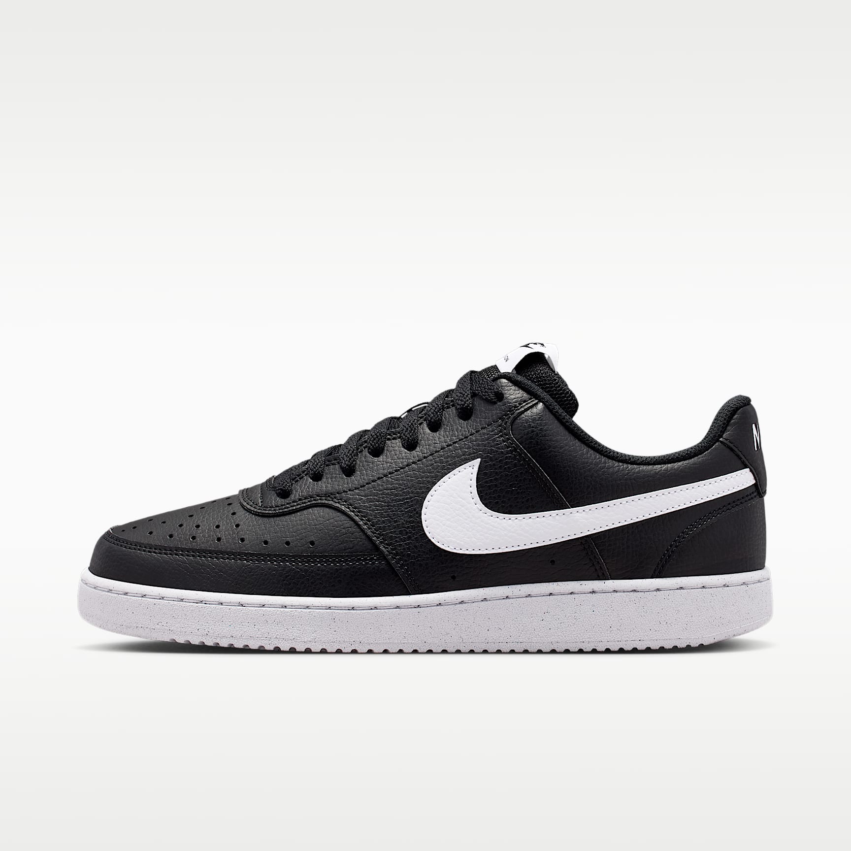 Nike Court Vision Low Next Nature Herrenschuh – Schwarz/Schwarz/Weiß