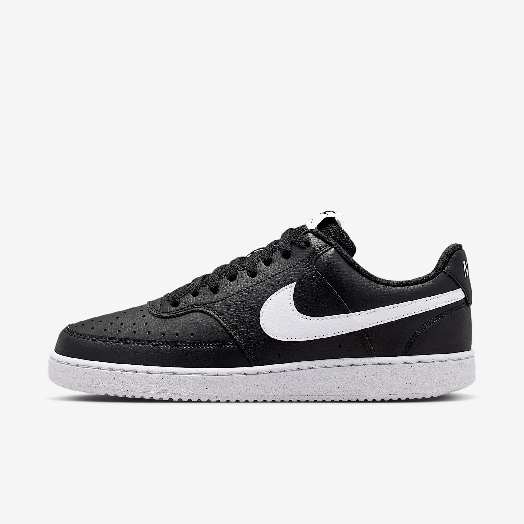 Nike Court Vision Low Next Nature Herrenschuh – Schwarz/Schwarz/Weiß