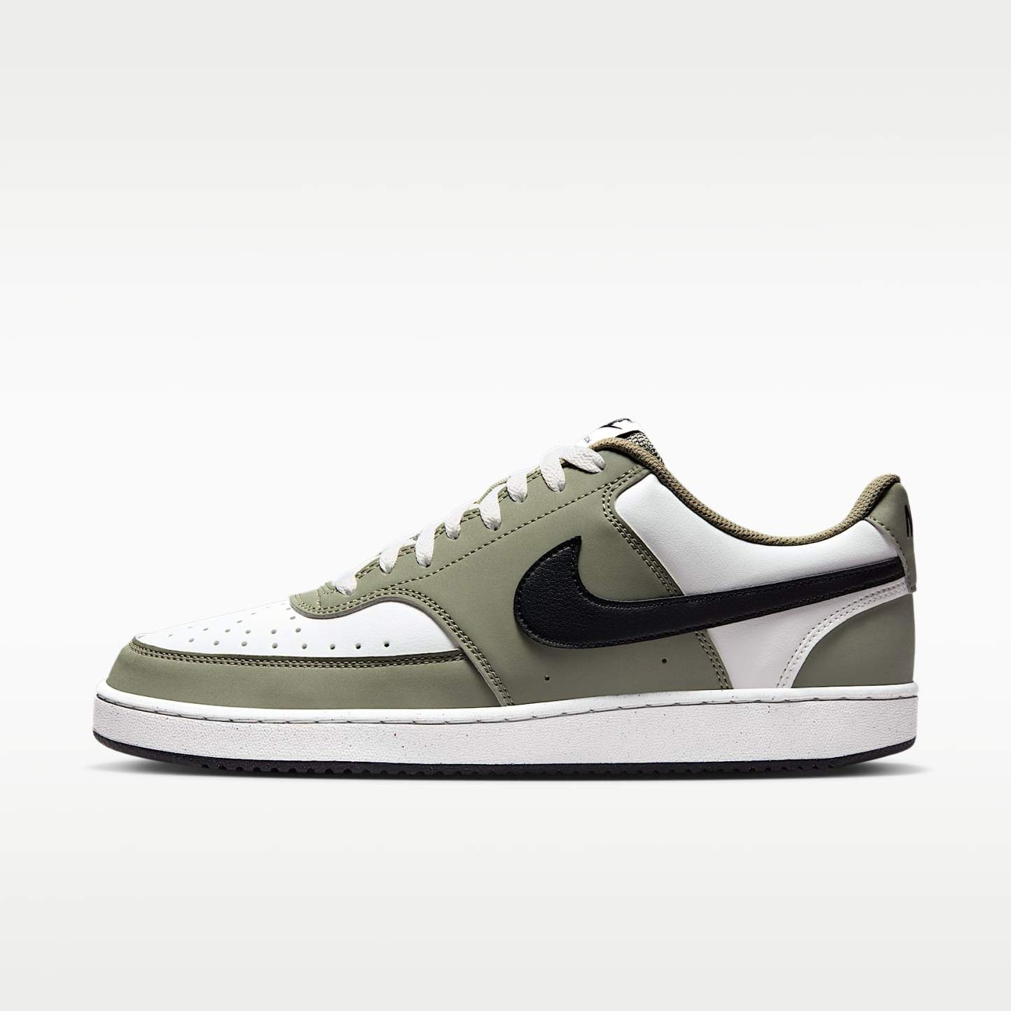Nike Court Vision Low Herrenschuh – Summit White/Silver Sage/Schwarz