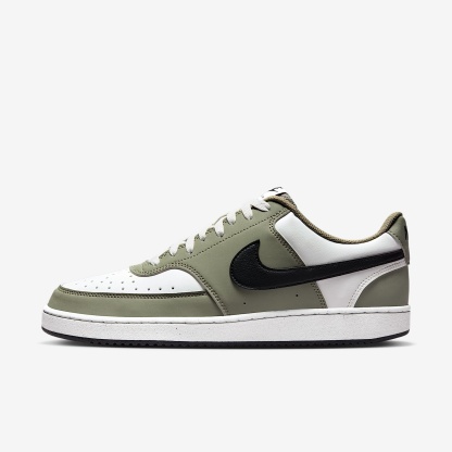 Nike Court Vision Low Herrenschuh – Summit White/Silver Sage/Schwarz
