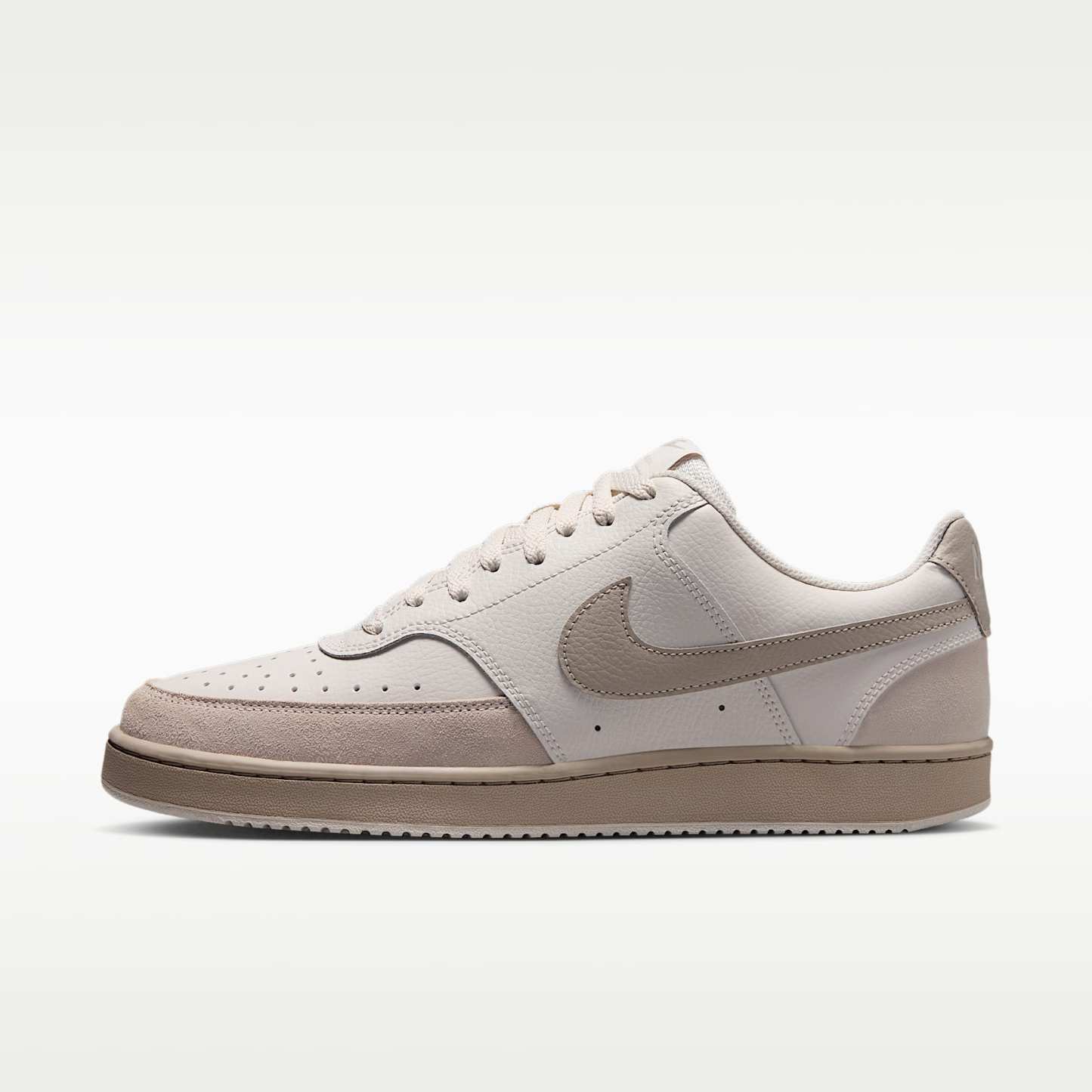 Nike Court Vision Low Suede Schuh (Herren) – Phantom/Cream II