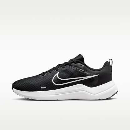 Nike Downshifter 12 Herren-Laufschuh – Schwarz/Dark Smoke Grey/Pure Platinum/Weiß