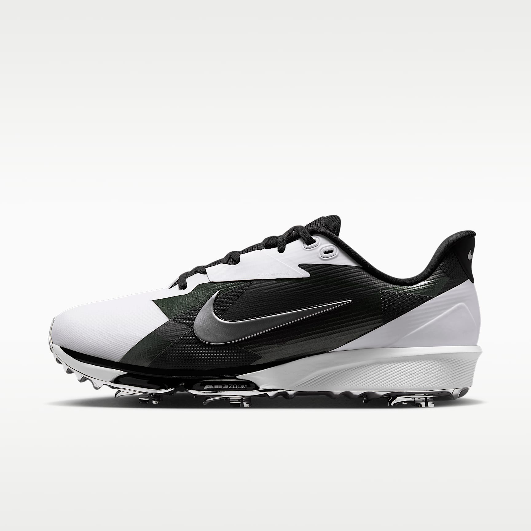 Nike NEXT% TOUR 3 Golfschuh – Weiß/Metallic Silver/Fir/Schwarz