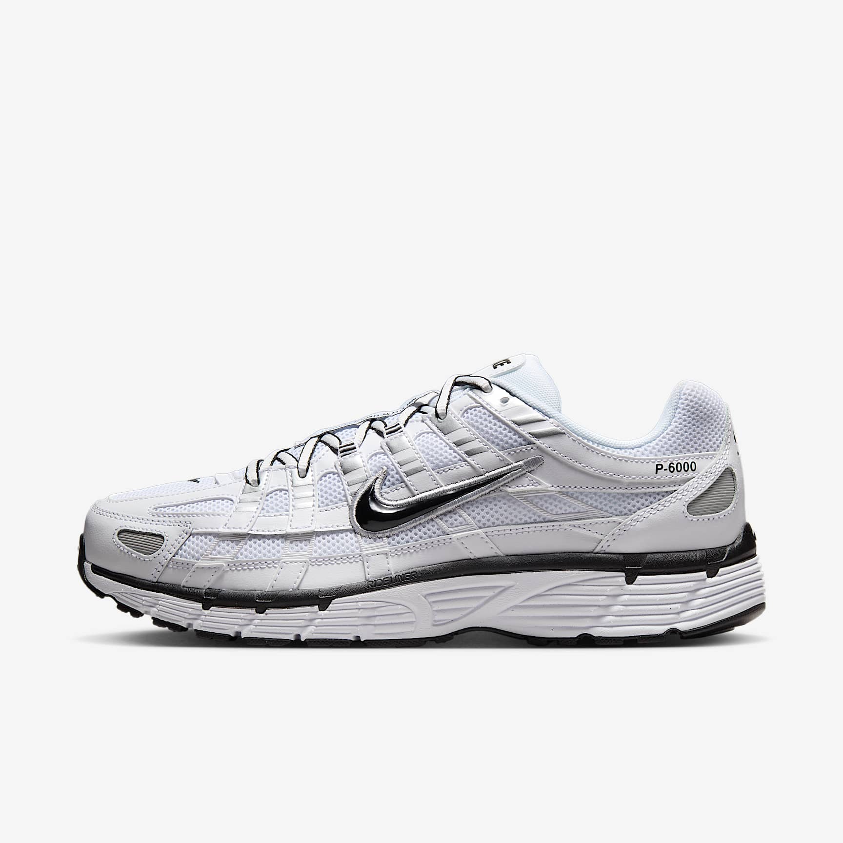 Nike P-6000 Schuh – Weiß/Metallic Silver/Schwarz/Schwarz