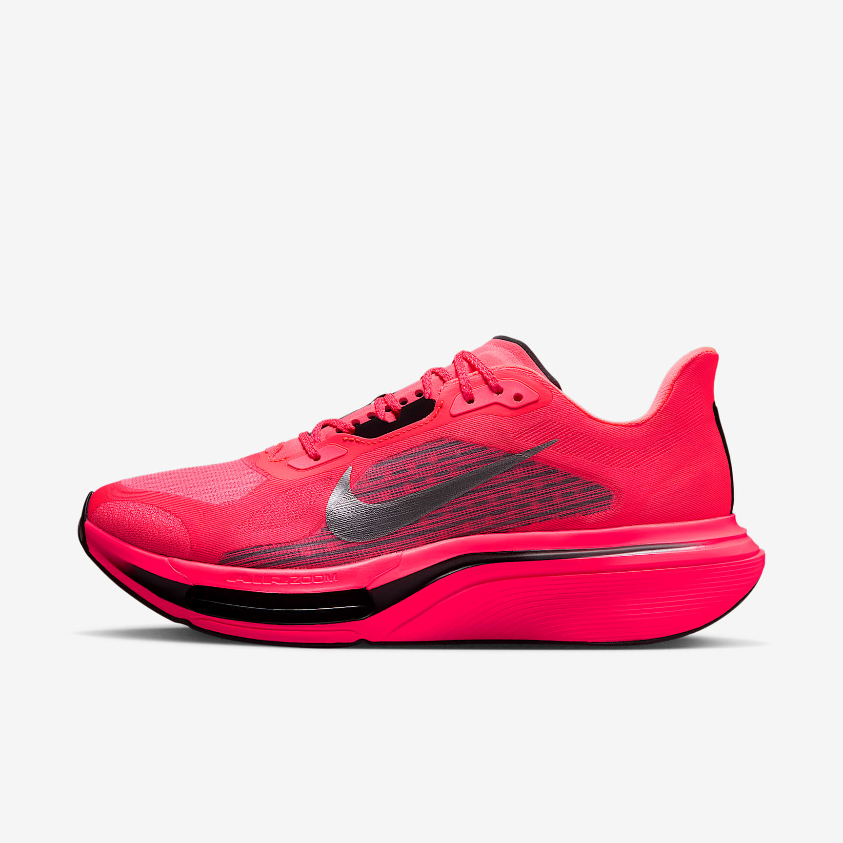 Nike Pegasus Plus 2 Straßenlaufschuh (Herren) – Flash Crimson/Schwarz/Light Smoke Grey/Metallic Silver