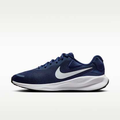 Nike Revolution 7 Straßenlaufschuh für Herren – Midnight Navy/Schwarz/Weiß/Pure Platinum