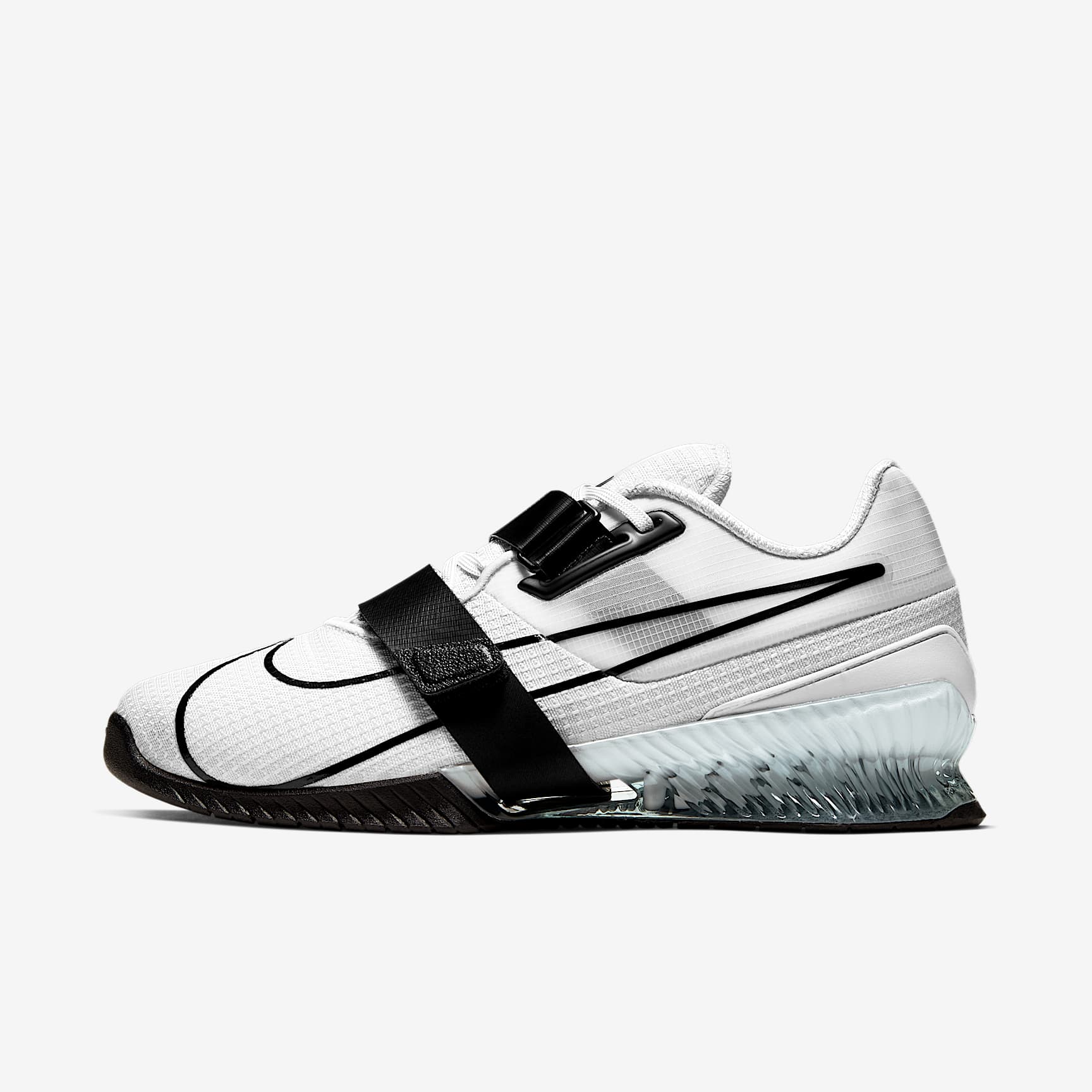 Nike Romaleos 4 Schuhe fürs Gewichtheben – Weiß/Weiß/Schwarz