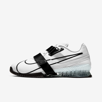 Nike Romaleos 4 Schuhe fürs Gewichtheben – Weiß/Weiß/Schwarz