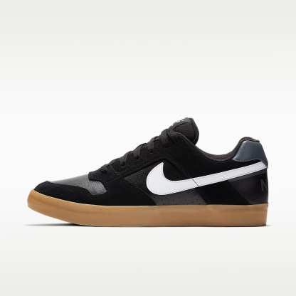 Nike SB Delta Force Vulc Herren-Skateboardschuh – Schwarz/Gum Light Brown/Dark Grey/Weiß
