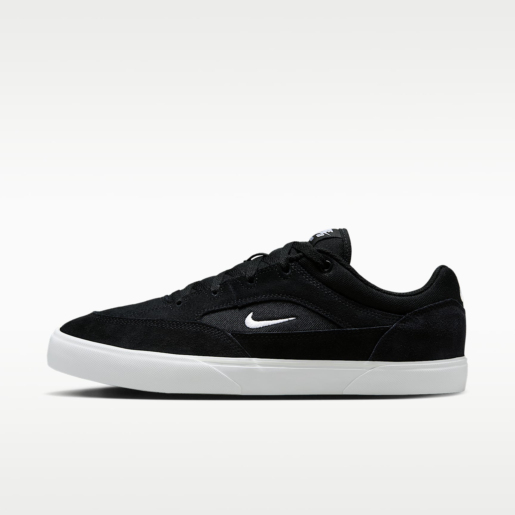 Nike SB Malor Skateboardschuh – Schwarz/Schwarz/Weiß/Weiß
