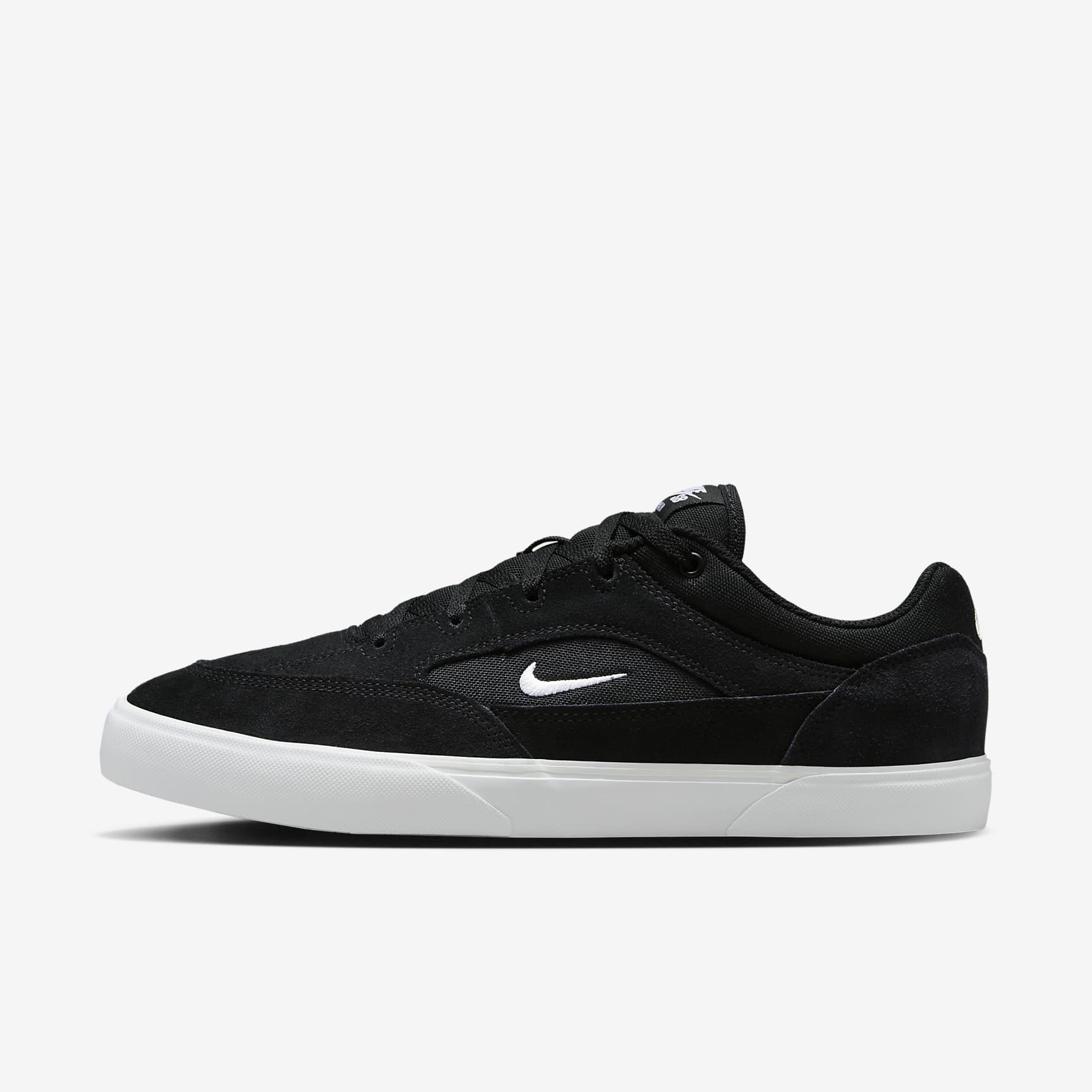 Nike SB Malor Skateboardschuh – Schwarz/Schwarz/Weiß/Weiß