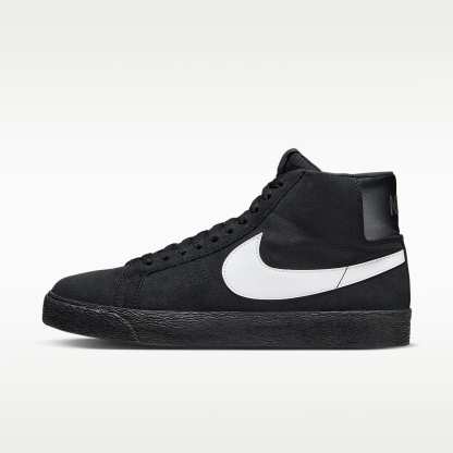 Nike SB Zoom Blazer Mid Skateboardschuh – Schwarz/Schwarz/Schwarz/Weiß