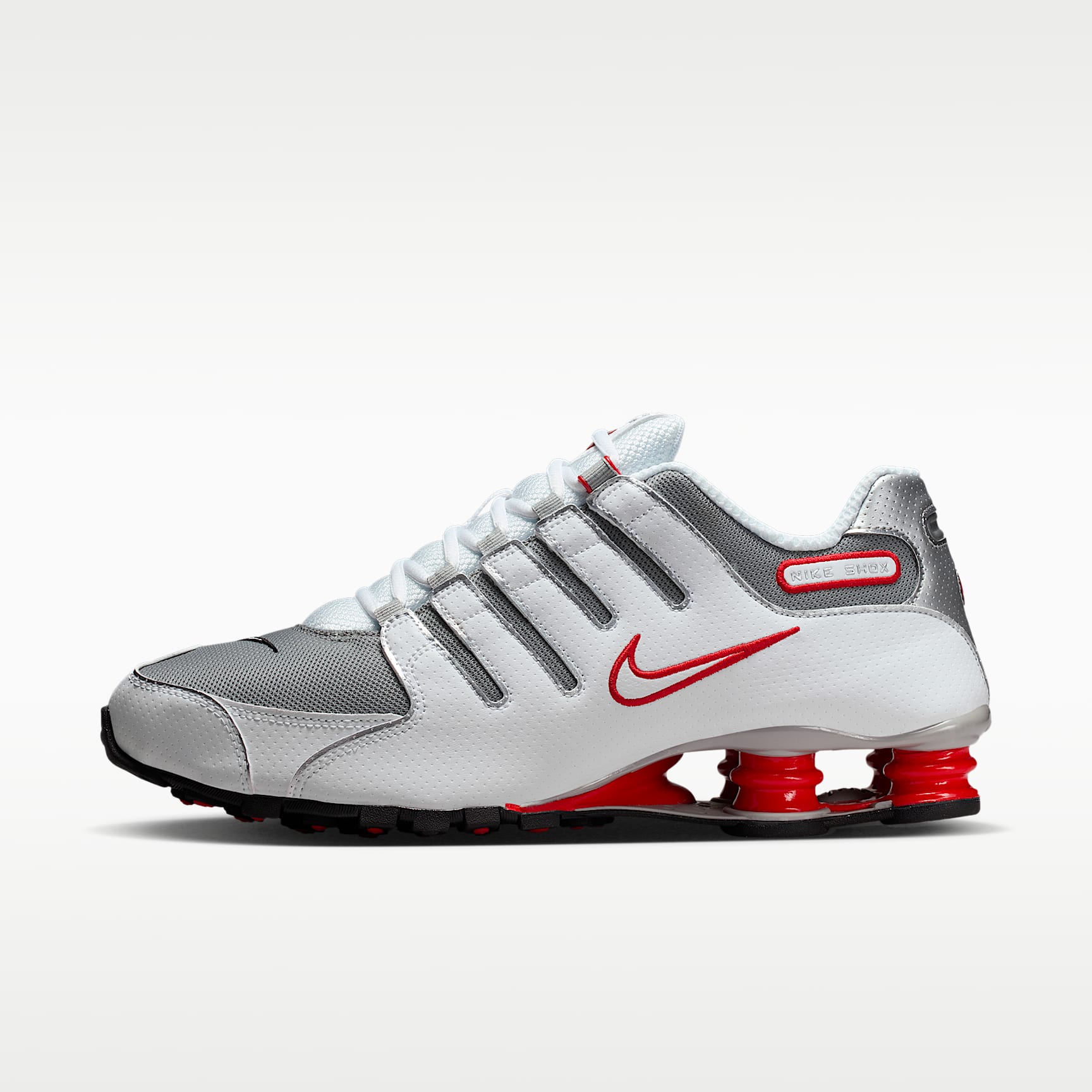 Nike Shox NZ Herrenschuh – Weiß/Sport Red/Cool Grey/Metallic Silver