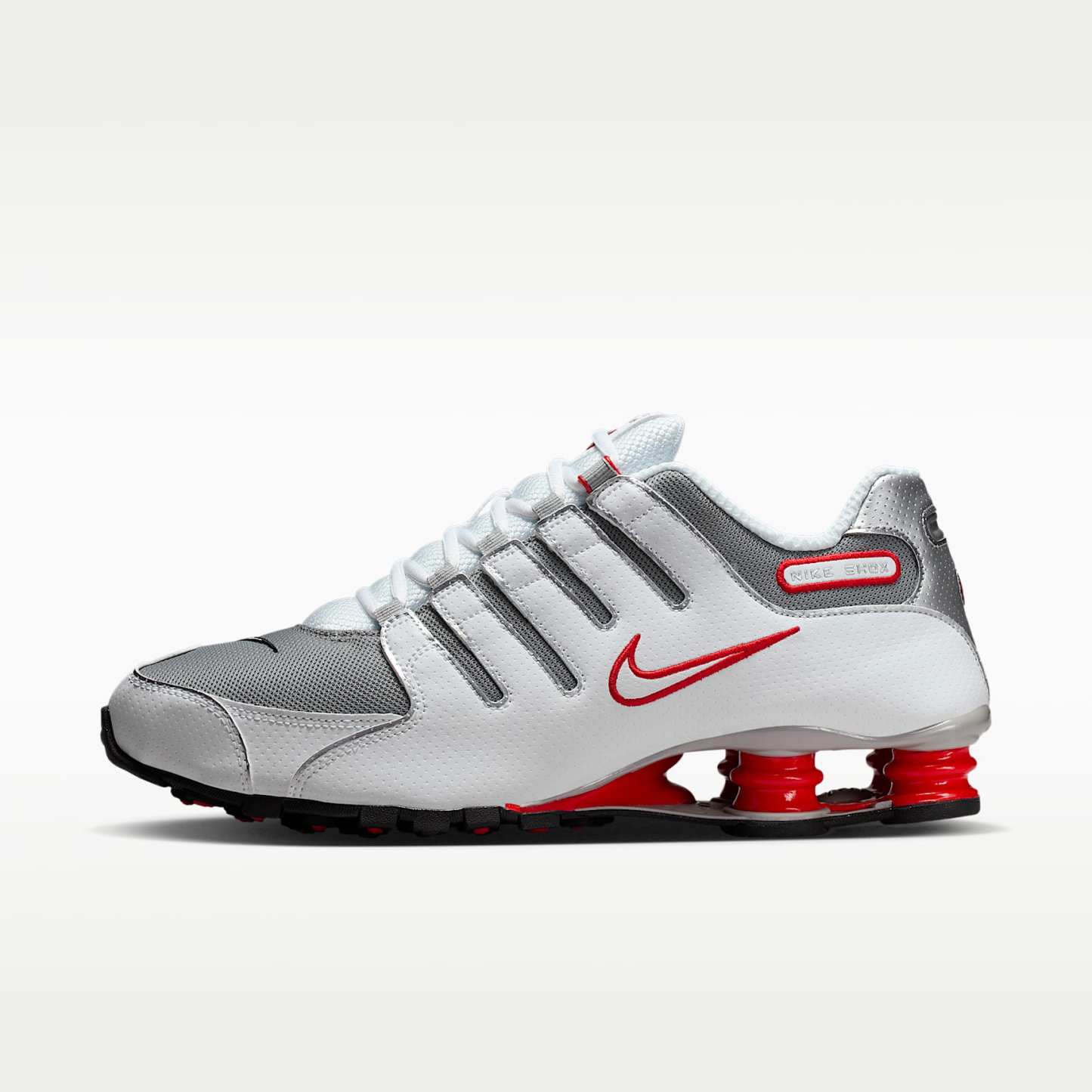 Nike Shox NZ Herrenschuh – Weiß/Sport Red/Cool Grey/Metallic Silver