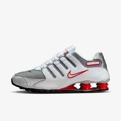 Nike Shox NZ Herrenschuh – Weiß/Sport Red/Cool Grey/Metallic Silver