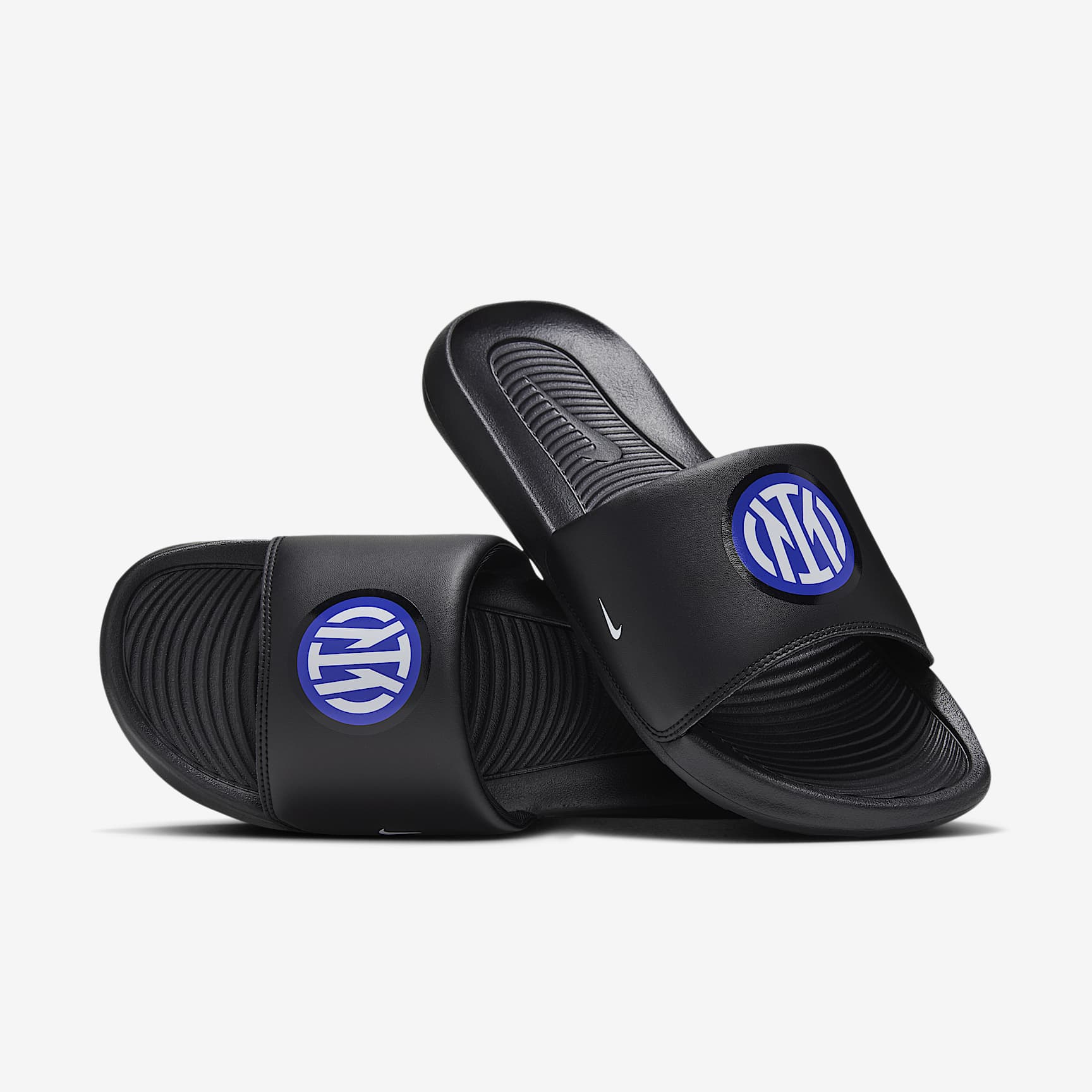 Inter Mailand Victori One Nike Slides (Herren) – Schwarz/Multi-Color/Weiß