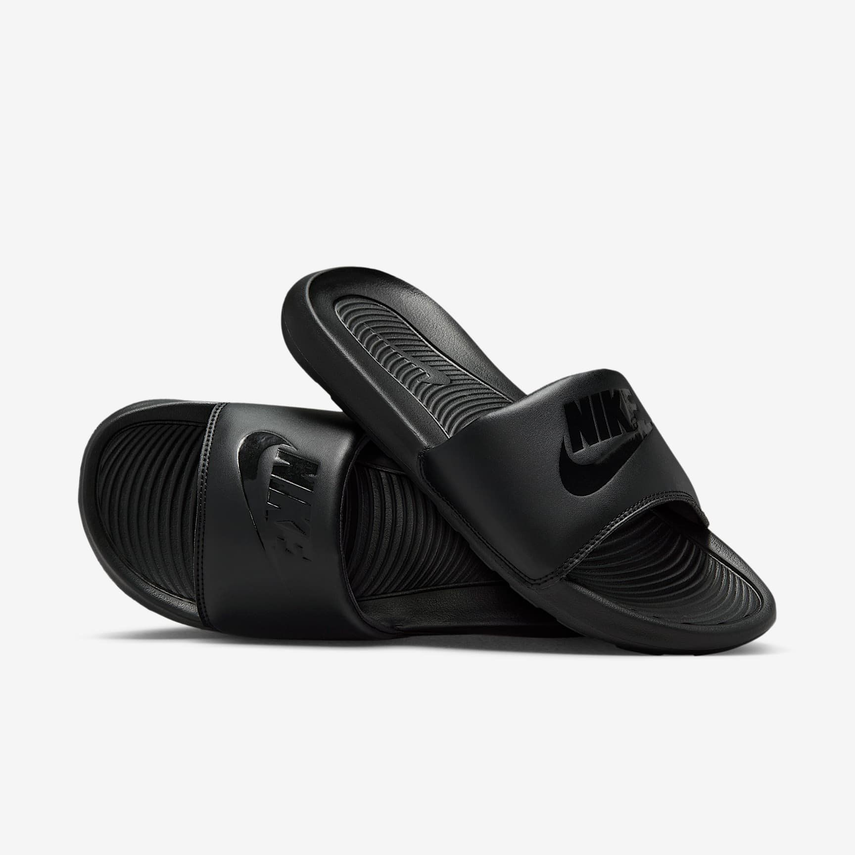 Nike Victori One Slides (Herren) – Schwarz/Schwarz/Schwarz