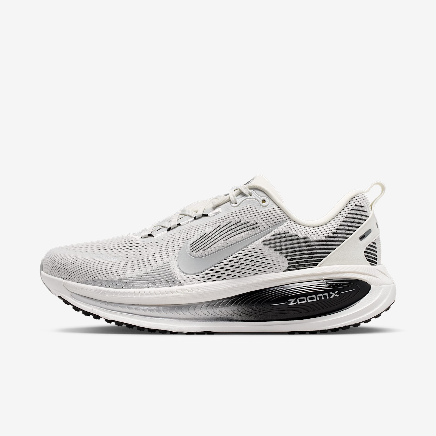 Nike Vomero 18 Straßenlaufschuh (Herren) – Summit White/Schwarz/Off White/Metallic Silver